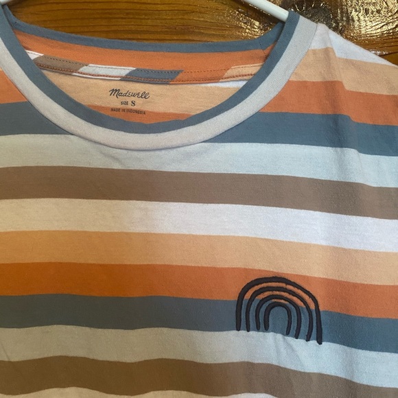 Madewell Striped T-Shirt with Rainbow - S - Picture 3 of 3